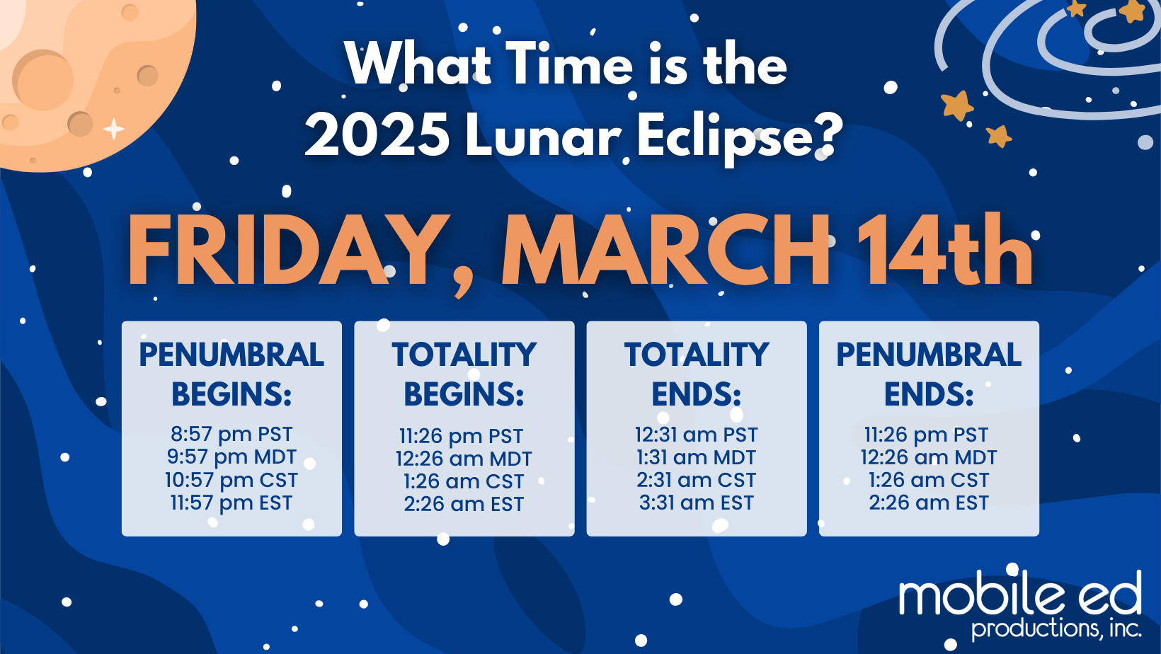 What Time is the 2025 Lunar Eclipse